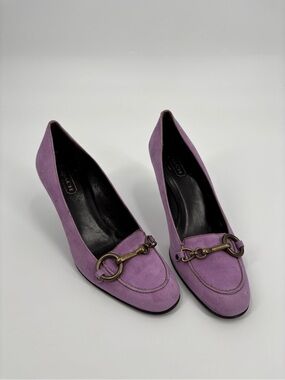 COACH aubry suede y2k heels